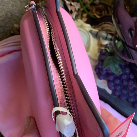 LIMITED ED🔥Authentic KATE SPADE Italian leather Cat zip top crossbody/Clutch - Picture 7 of 13